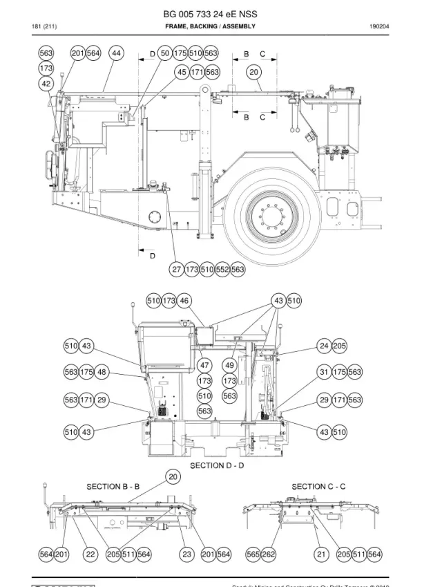 FRAME, BACKING
