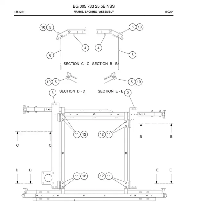 FRAME, BACKING