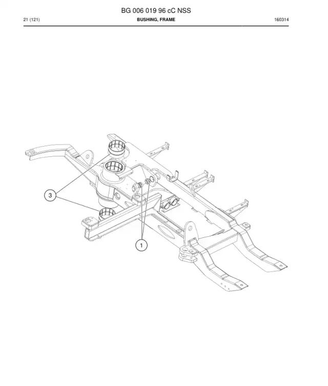 BUSHING, FRAME