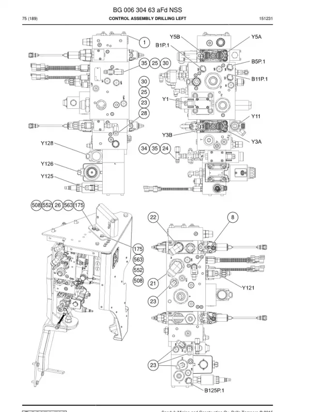 STEUERBAUGRUPPE DRILLING LEFT