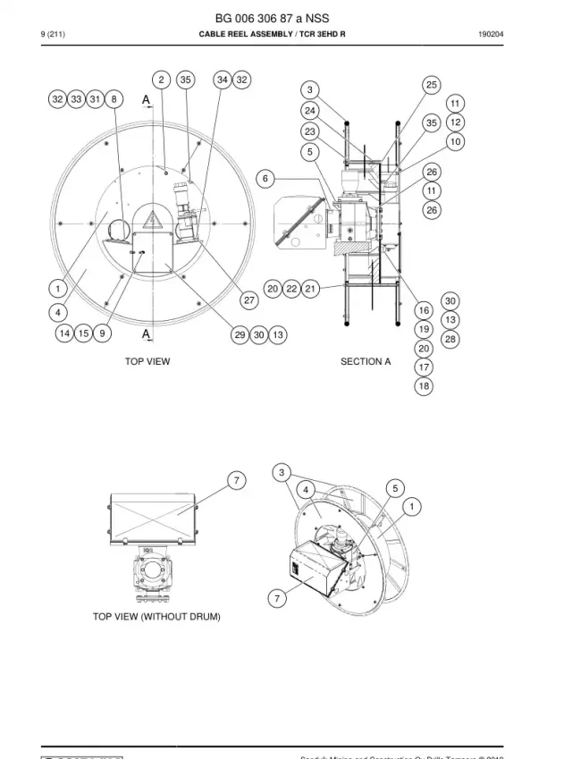 KABLO REEL ASSEMBLY