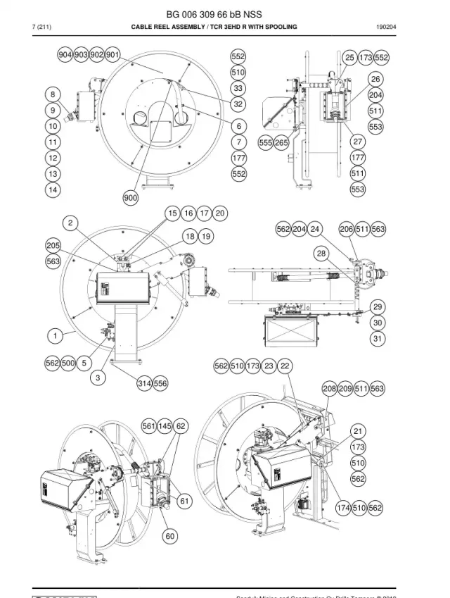 KABLO REEL ASSEMBLY