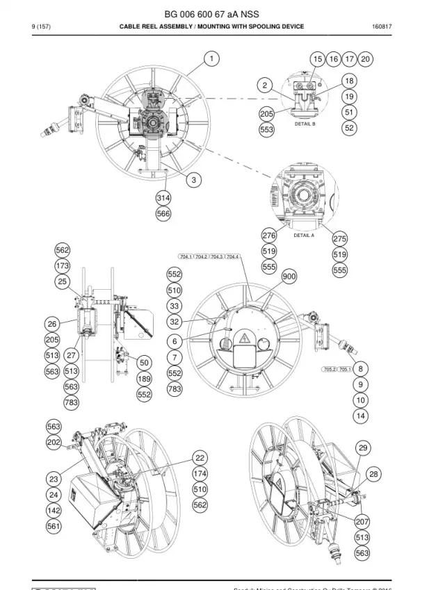 KABLO REEL ASSEMBLY