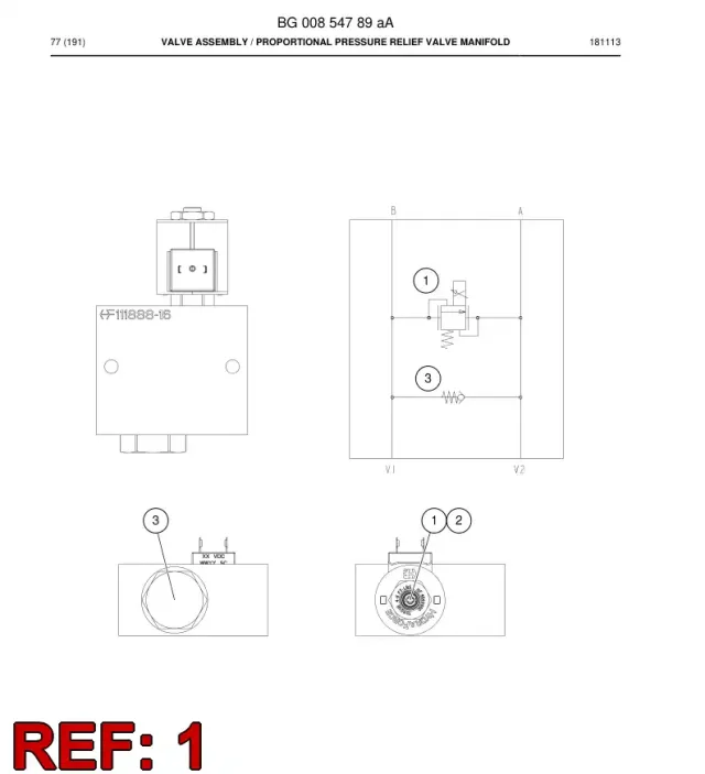 VÁLVULA, PRESSURE RELIEF, PROPORTIONAL