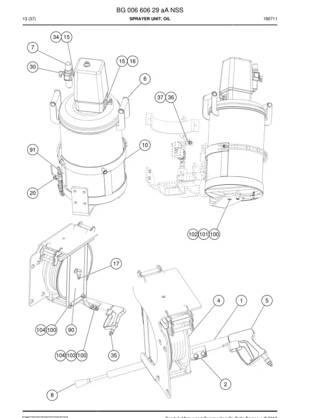 SPRAYER UNIT, OIL