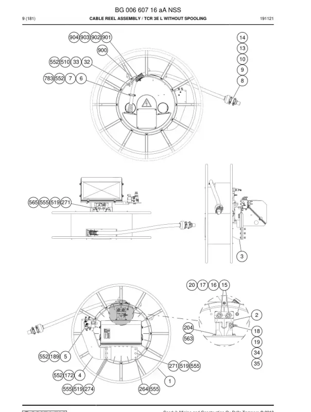 KABLO REEL ASSEMBLY