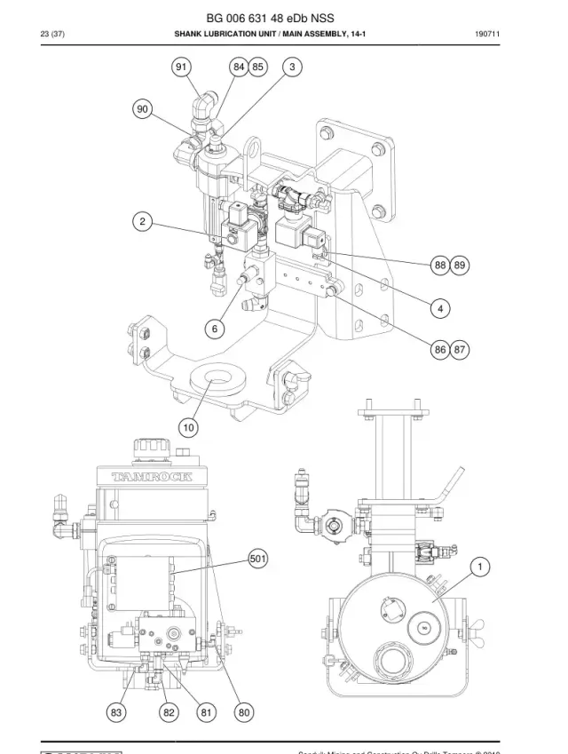 SHANK LUBRICATION UNIT