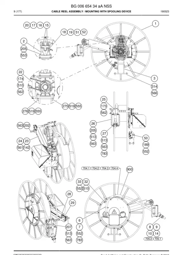 KABLO REEL ASSEMBLY