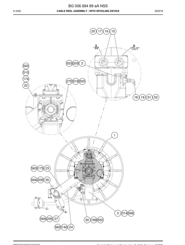 KABLO REEL ASSEMBLY