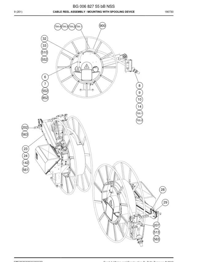 KABLO REEL ASSEMBLY