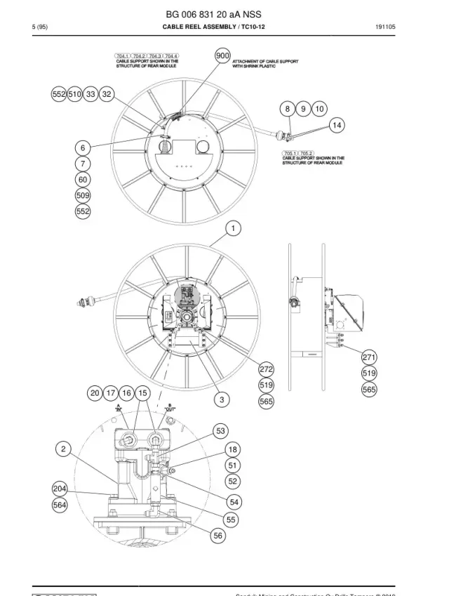KABLO REEL ASSEMBLY