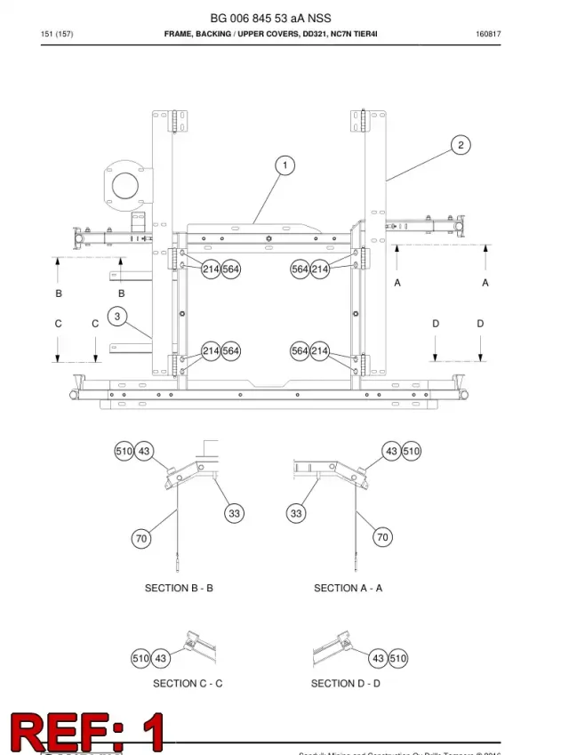FRAME, BACKING