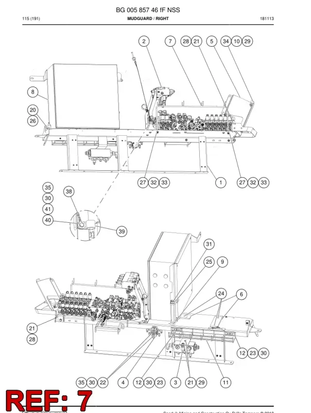 GUIDE ARM, CABLE