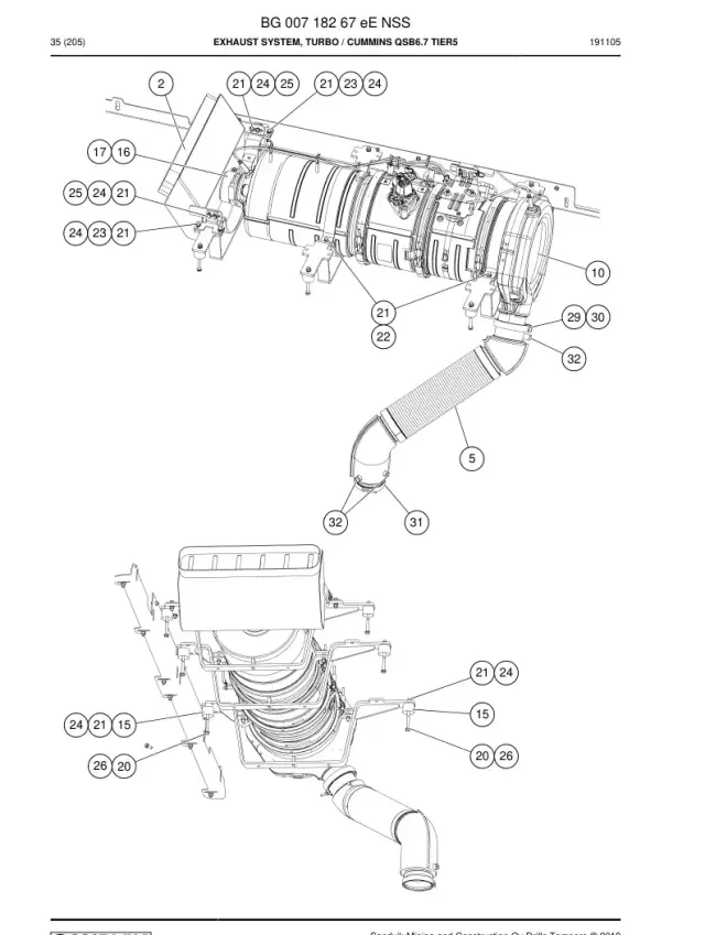 EXHAUST SYSTEM, TURBO