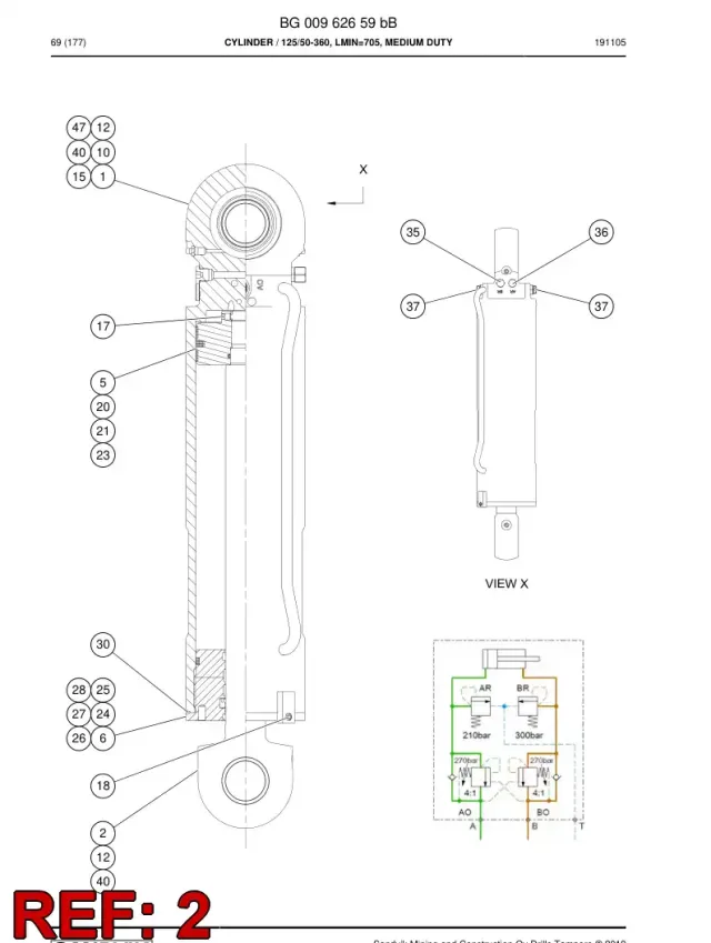 ENSEMBLE DE TIGE DE PISTON