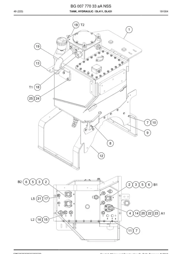 RÉSERVOIR, HYDRAULIQUE