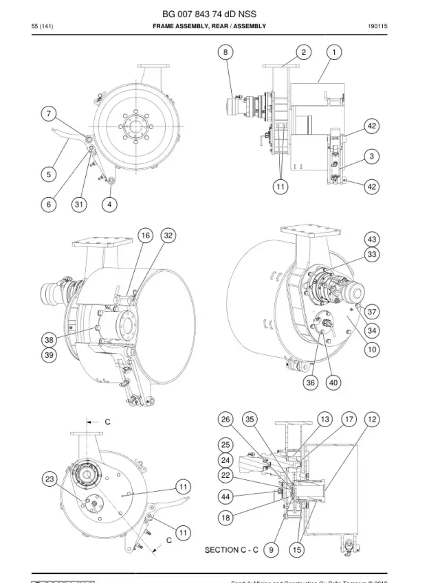FRAME CONJUNTO, REAR
