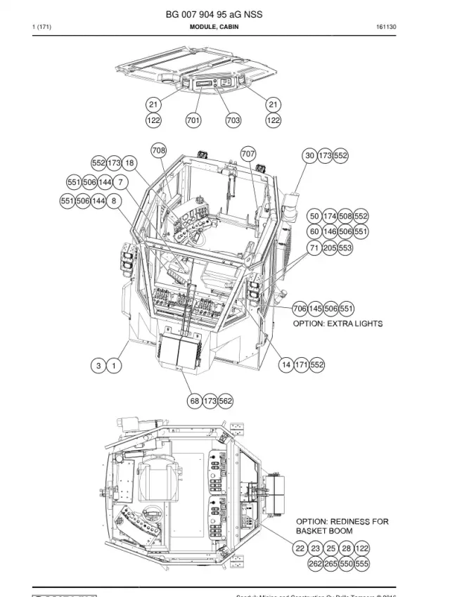 MODULE, CABINE