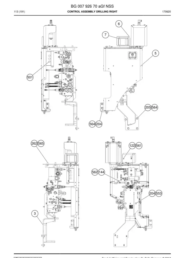 CONTROL ASSEMBLY DRILLING RIGHT