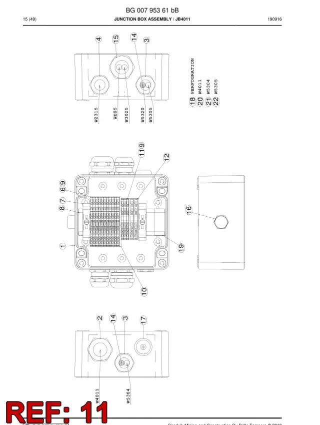 BLOCK, FEED-THROUGH