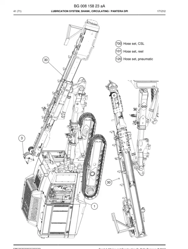 LUBRICATION SYSTEM, SHANK, CIRCULATING