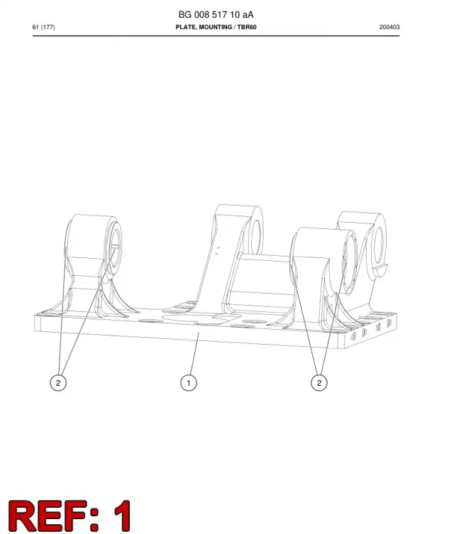 PLATE, MOUNTING