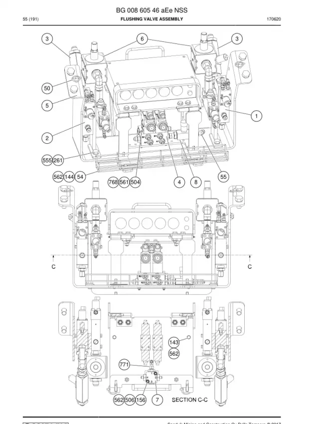 FLUSHING VALVE ASSEMBLY