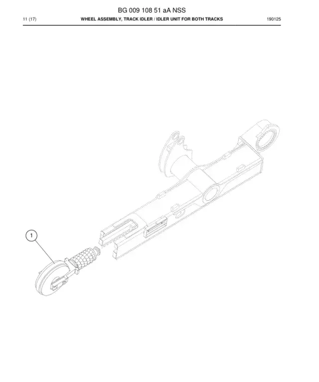 WHEEL GRUBU, TRACK IDLER