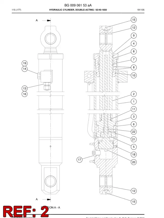 ENSEMBLE DE TIGE DE PISTON