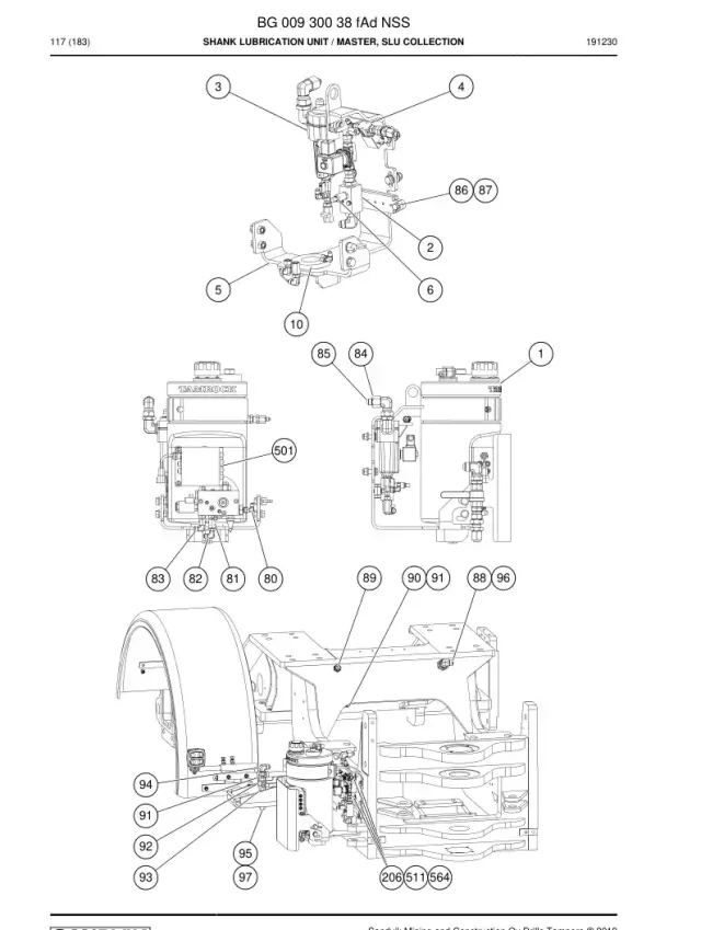 SHANK LUBRICATION UNIT