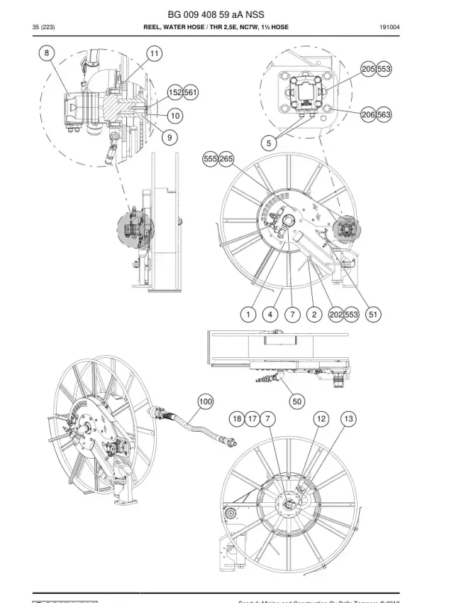 REEL, WATER HORTUM