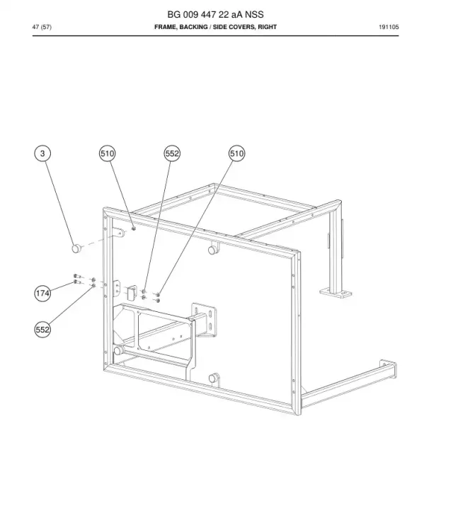 FRAME, BACKING