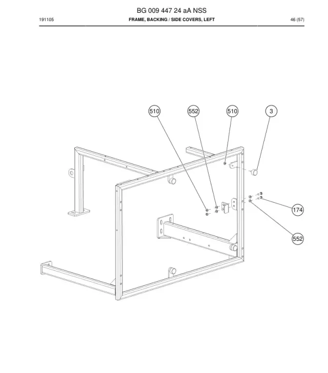 FRAME, BACKING