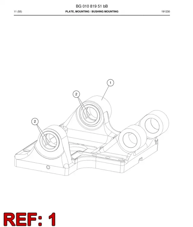 PLATE, MOUNTING