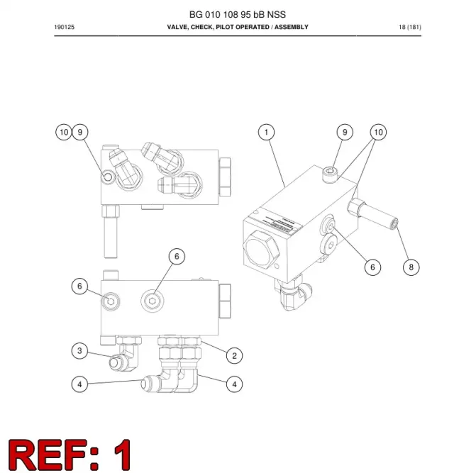 VENTIL, CHECK, PILOT OPERATED