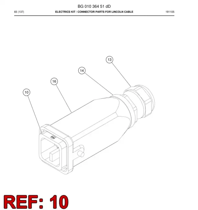 CONECTOR, MULTIPOLE, MALE