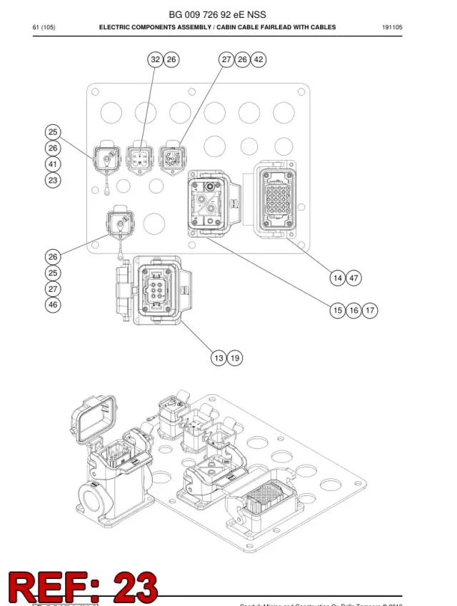 CONECTOR, MULTIPOLE, FEMALE