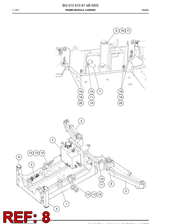 SUPPORT, DRILL ROD