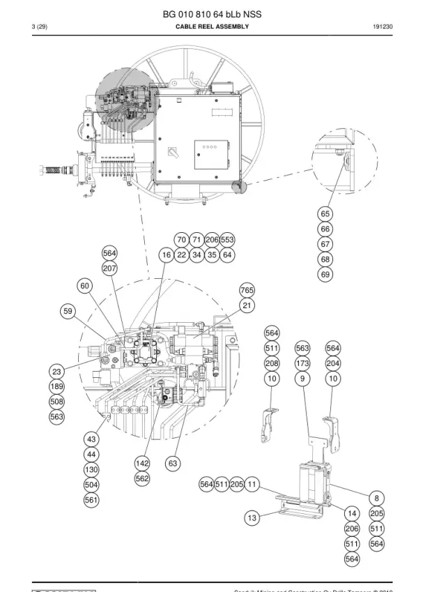 KABLO REEL ASSEMBLY