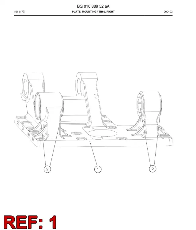 PLATE, MOUNTING