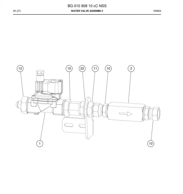 WATER VALVE ENSEMBLE