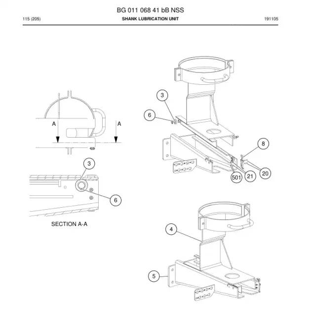 SHANK LUBRICATION UNIT