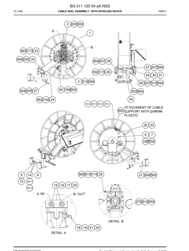 KABLO REEL ASSEMBLY
