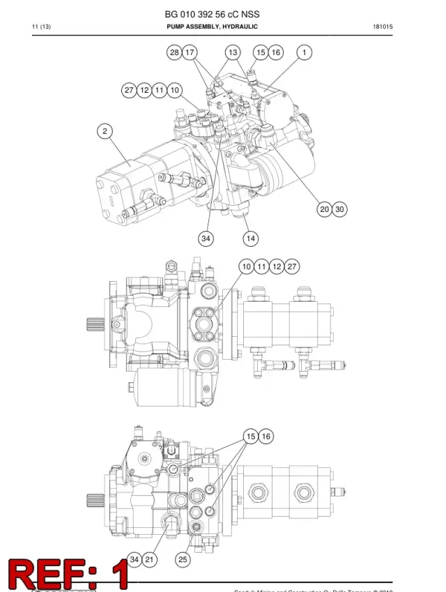 HYDRAULIQUE POMPE, AXIAL PISTON