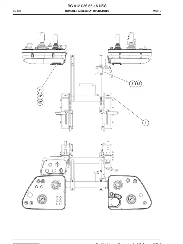 CONSOLE BAUGRUPPE, OPERATOR'S