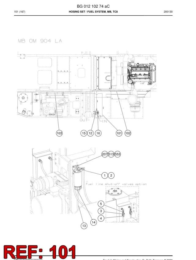 ENSEMBLE DE FLEXIBLE, CARBURANT