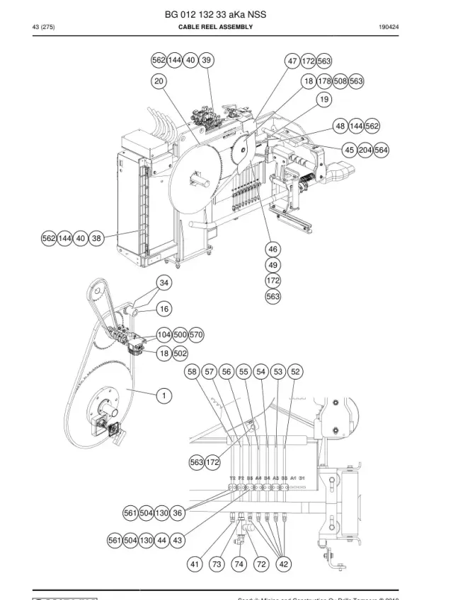 KABLO REEL ASSEMBLY