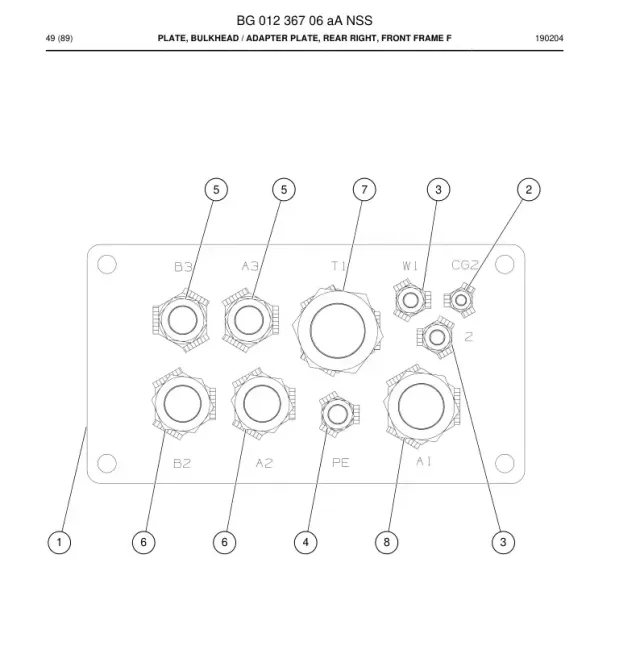 PLATE, ANTEPARO
