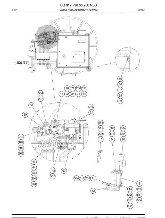 KABLO REEL ASSEMBLY