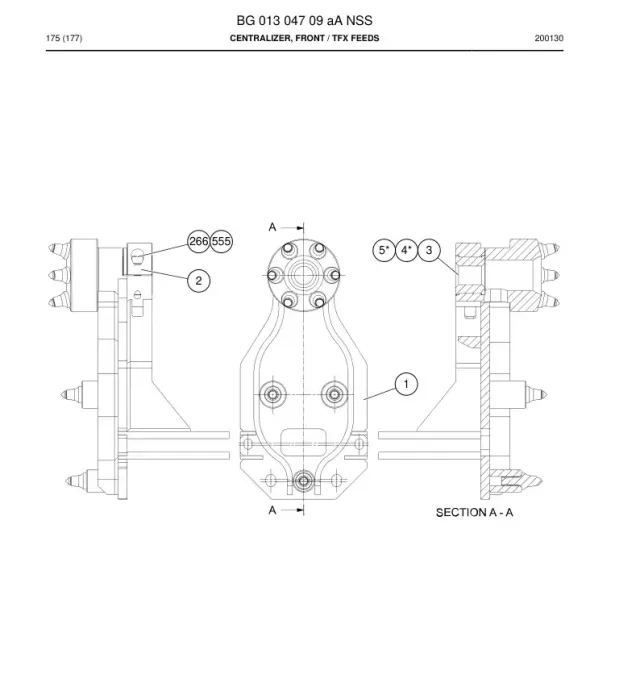 CENTRALIZER, FRONT